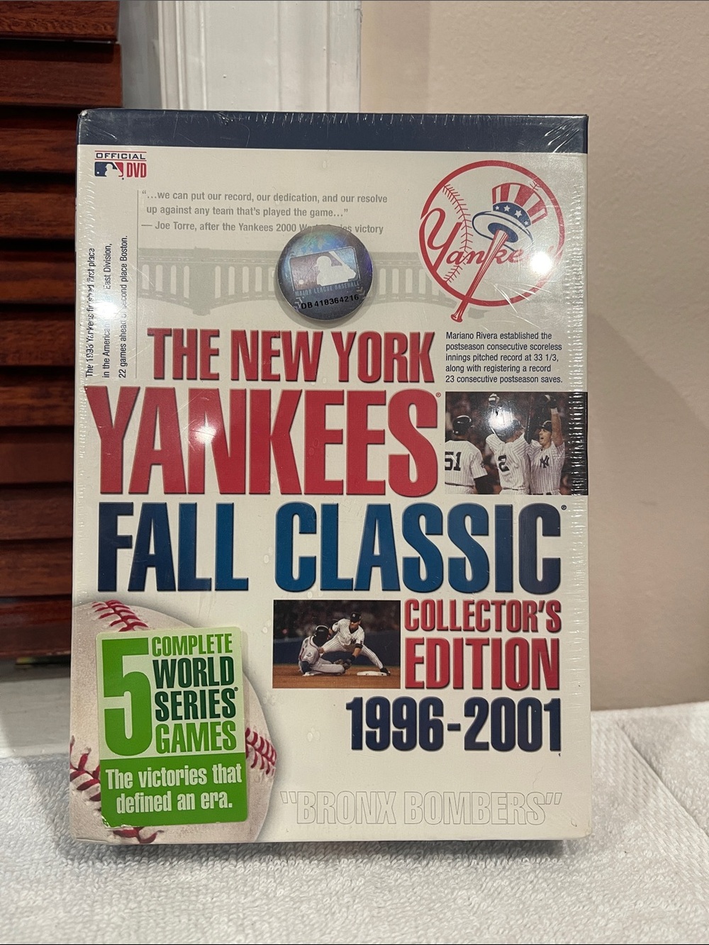 NIB New York Yankees Fall Classic Collector’s Edition 1996-2001 DVD’s (7 Discs)
